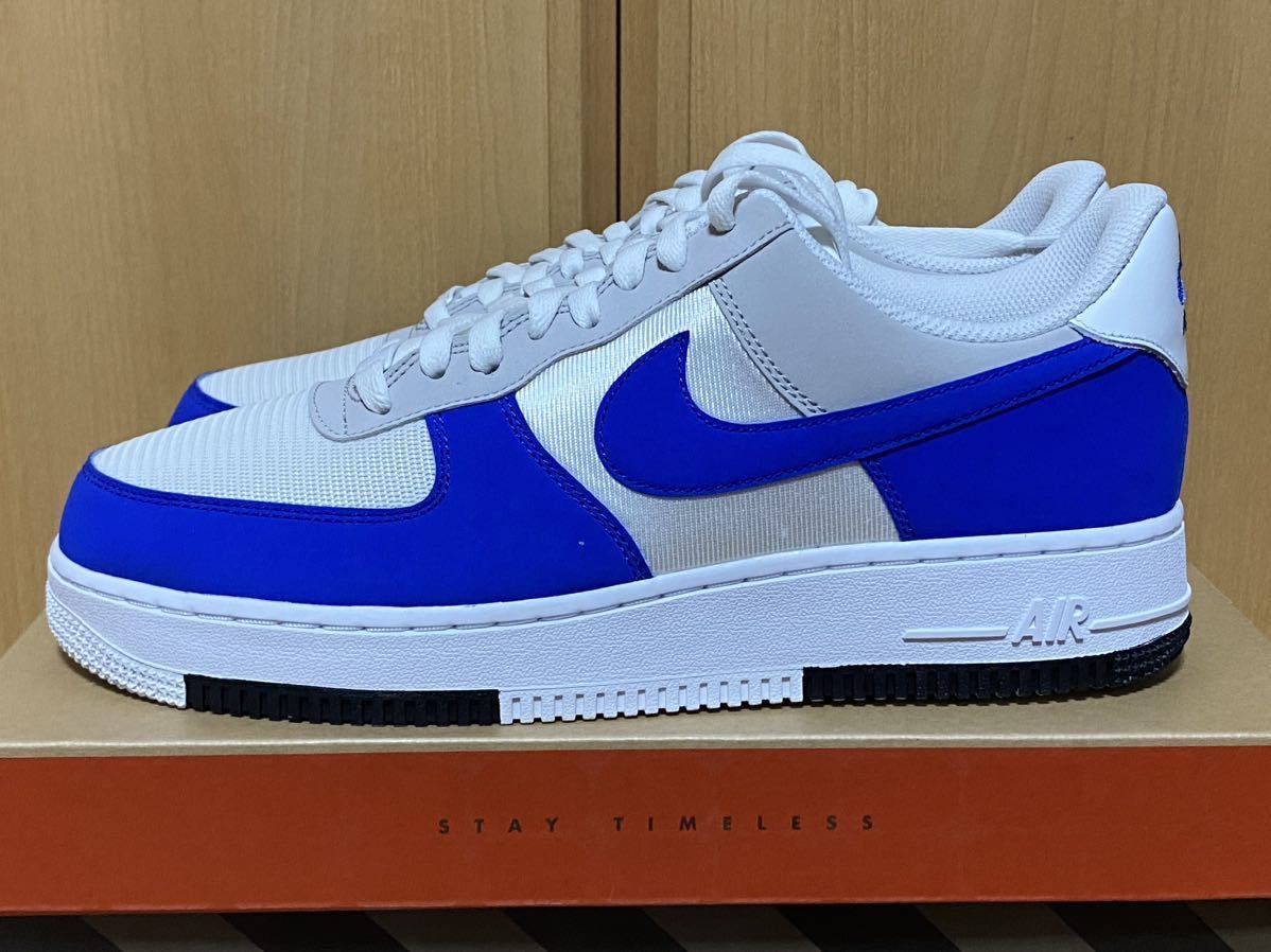 ☆新品 国内正規品 NIKE AIR FORCE 1 '07 LV8 FJ5471-121 US10 28cm WHITE ROYAL ナイキ エアフォース1 ロー ホワイト ブルー ロイヤル_画像1