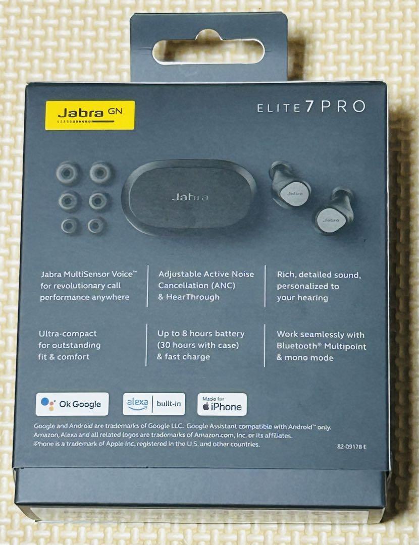 新品 未開封 Jabra ELITE 7 PRO ワイヤレス イヤフォン 黒