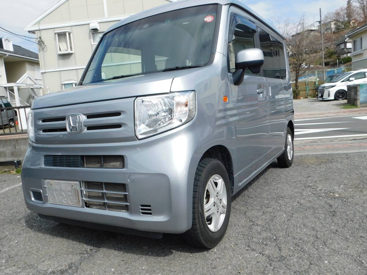 N-VANハイルーフ、ホンダセンシング。6速、無事故。スタットレス装着＆豪華装備車両。整備点検済み、令和6年9月まで車検付きの画像3