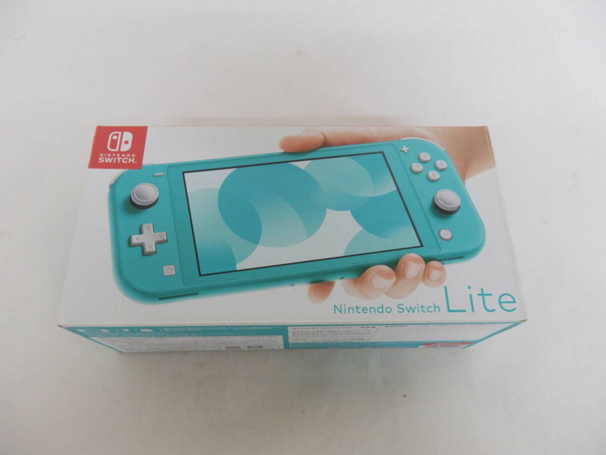 059C703C◆【ジャンク】Nintendo Switch Lite 本体のみ ターコイズ ニンテンドー スイッチ ライト ※画面動かない_画像1