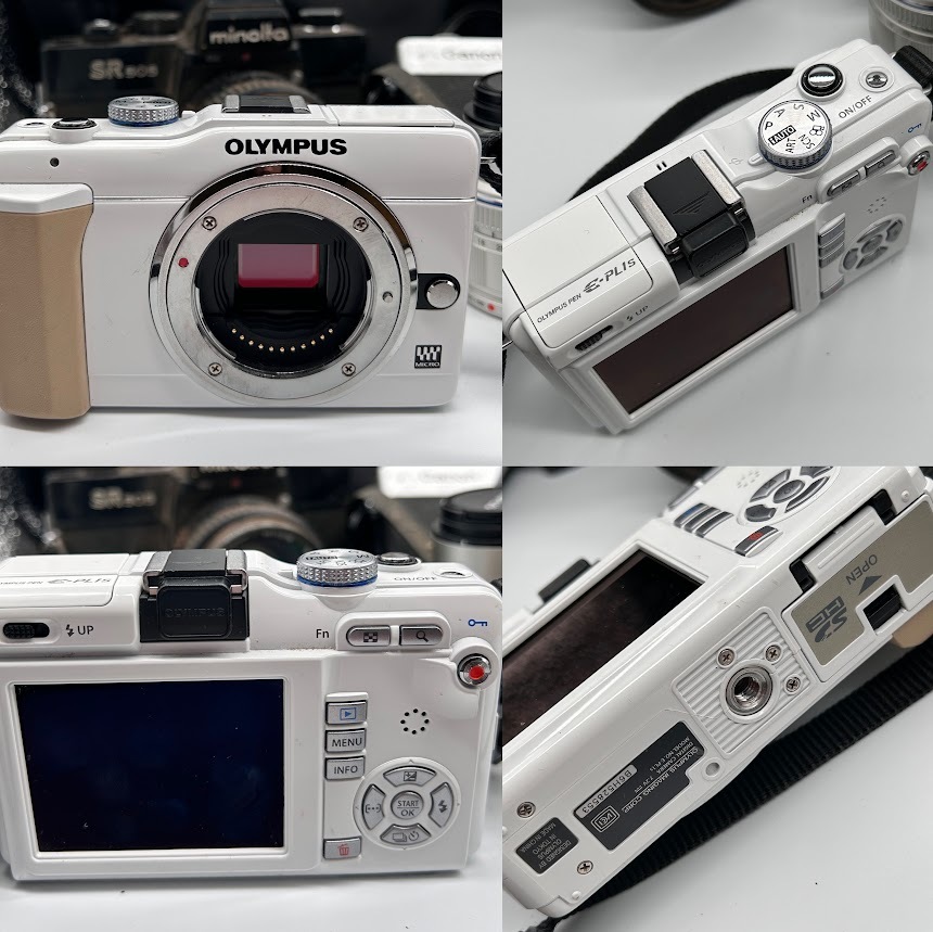 【Y-７】カメラ OLYMPUS PEN E-PL1 lite E-PL6 minolta SR505 Canon SX30 IS FUJI RICOH PENTAX MZ-3 レンズ 40-150 14-42 14-42動作未確認_画像2