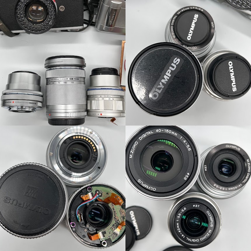 【Y-７】カメラ OLYMPUS PEN E-PL1 lite E-PL6 minolta SR505 Canon SX30 IS FUJI RICOH PENTAX MZ-3 レンズ 40-150 14-42 14-42動作未確認_画像4