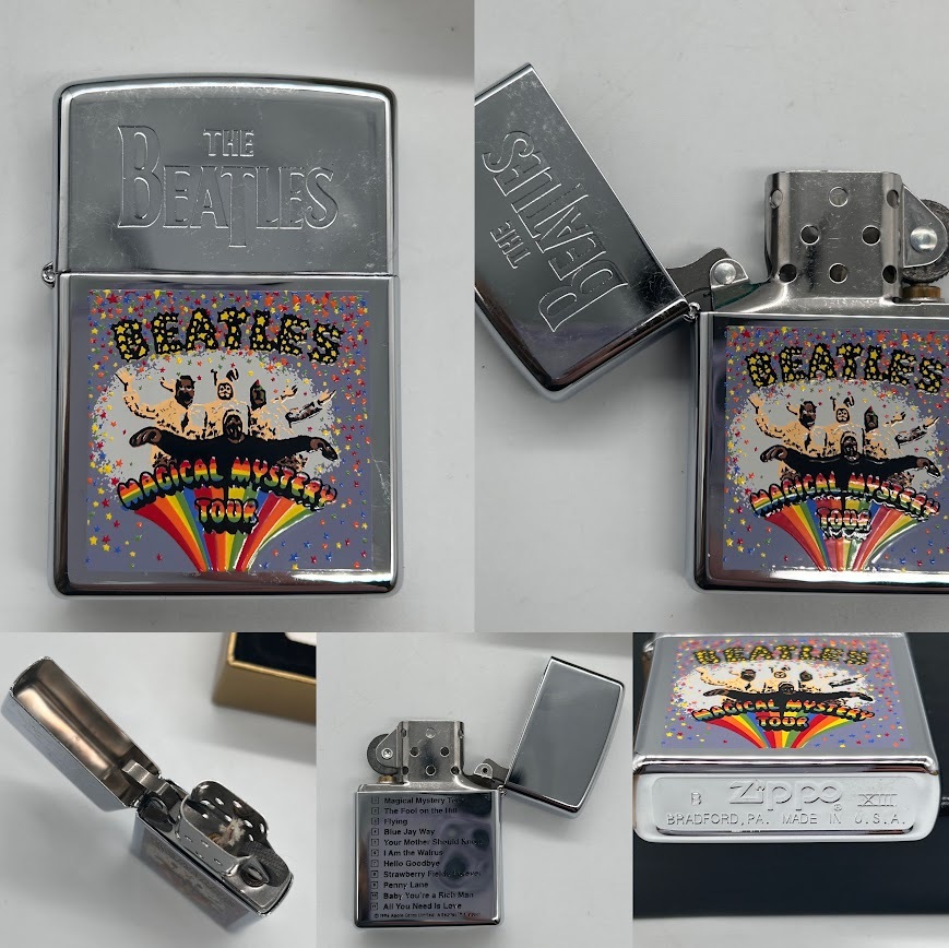 【Y-43】 ZIPPO 未使用 THE BEATLES ビートルズ Album Series ジッポ オイルライター 喫煙具 6個セット 専用ケース 着火未確認の画像4