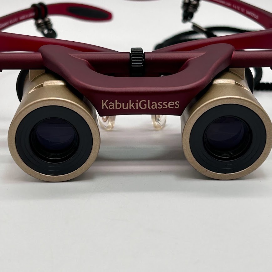 【Y-27】　KabukiGlasses　KG-L413　カブキグラス　ニッポンの匠　オートフォーカス　ワインレッド　専用ストラップ・ケース付　_画像3