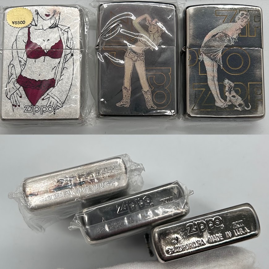 【Y-26】　ZIPPO　ジッポ　オイルライター　DragonTribal 0773　JamesDean　WILD TURKEY　SexyGirl　Canada　など　未使用あり　着火未確認_画像6