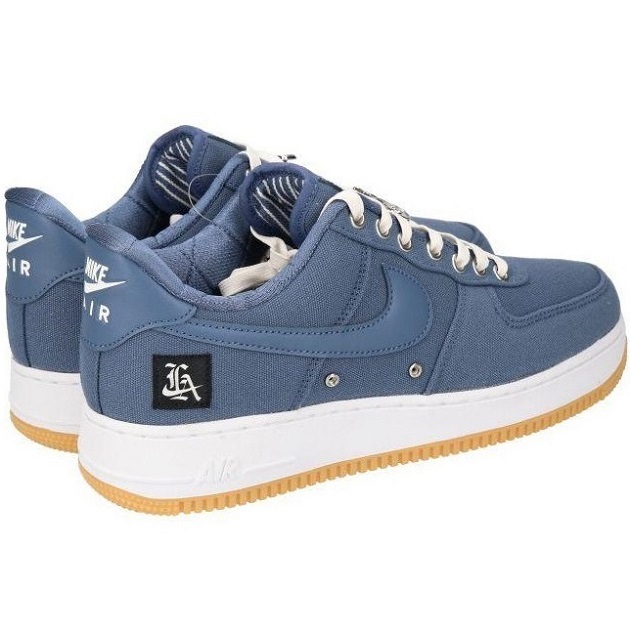 ナイキ エア フォース１ ロー プレミアム ウエストコースト 定価15400円 27cm ブルー 青 AIR FORCE 1 LOW PRM キャンバス スニーカーの画像4