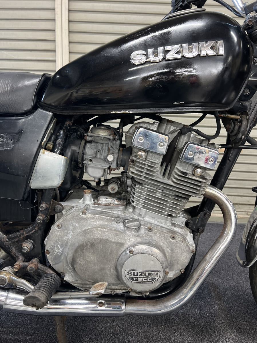 GSX250T トラディショナル トラザリ アメザリ 国内物 実動 書類付 動画有 GSX250E GSX250L ザリ ゴキ GS400 GSX400T GSX400E L 旧車 吸込みの画像9