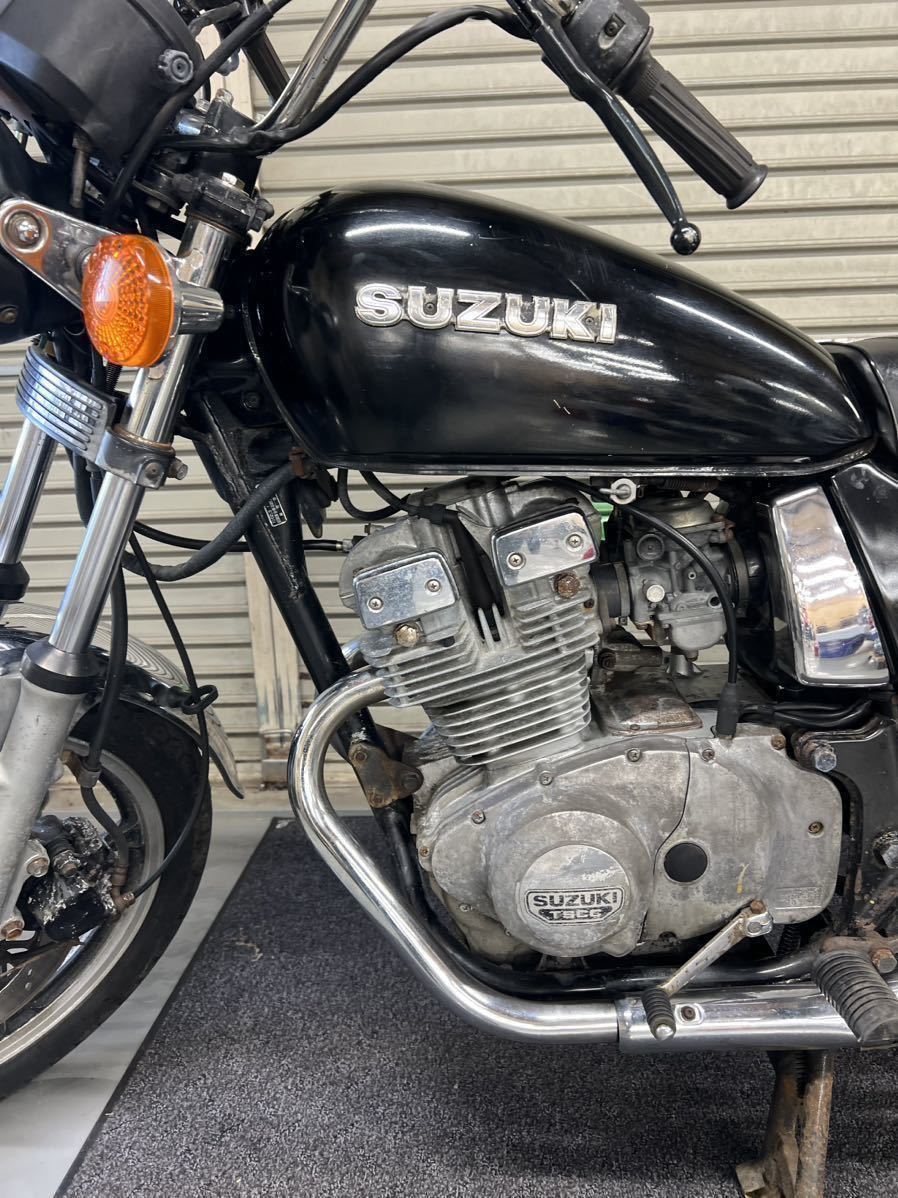 GSX250T トラディショナル トラザリ アメザリ 国内物 実動 書類付 動画有 GSX250E GSX250L ザリ ゴキ GS400 GSX400T GSX400E L 旧車 吸込みの画像4