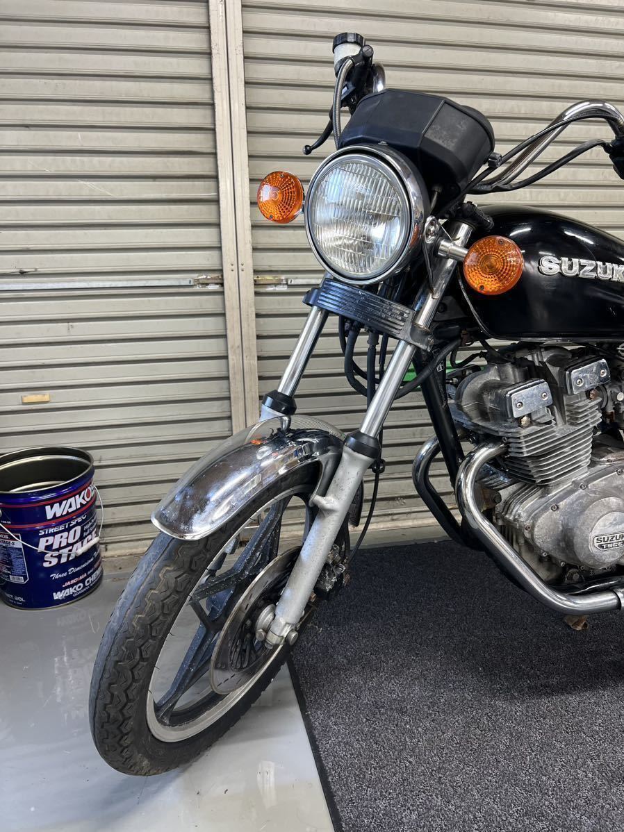 GSX250T トラディショナル トラザリ アメザリ 国内物 実動 書類付 動画有 GSX250E GSX250L ザリ ゴキ GS400 GSX400T GSX400E L 旧車 吸込みの画像3