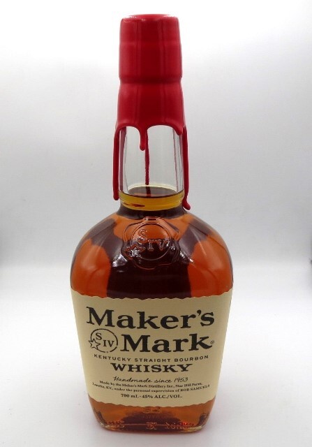 ■K75846:MAKER'S MARK メーカーズマーク 700ml 45% レッドトップ キャップ バーボン ウイスキー 未開栓 同梱不可_画像1