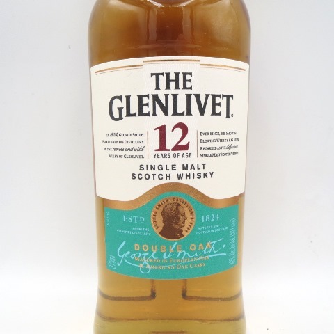 ◇K75392:THE GLENLIVET グレンリベット 12年 ダブルオーク スコッチウイスキー 375ml 40% 未開栓 同梱不可の画像2