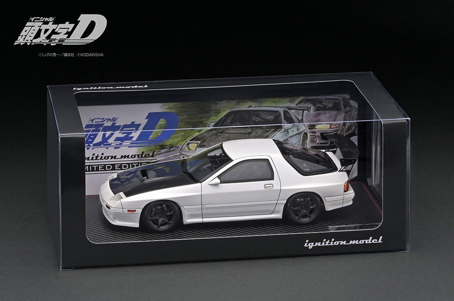 新品 1/18 イグニッションモデル IG2877 1/18 INITIAL D Mazda Savanna RX-7 Infini (FC3S) White Mr. Ryosuke Takahashi ignition modelの画像5