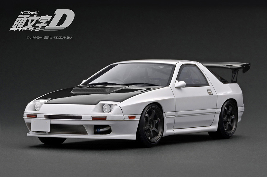 新品 1/18 イグニッションモデル IG2877 1/18 INITIAL D Mazda Savanna RX-7 Infini (FC3S) White Mr. Ryosuke Takahashi ignition modelの画像3