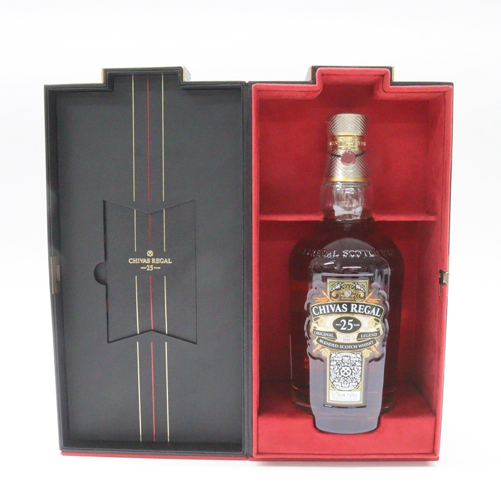  古酒 CHIVAS REGAL シーバスリーガル 25年 オリジナル レジェンド ブレンデッド スコッチ ウイスキー 700ml 40% 未開栓 冊子 箱付 洋酒の画像9