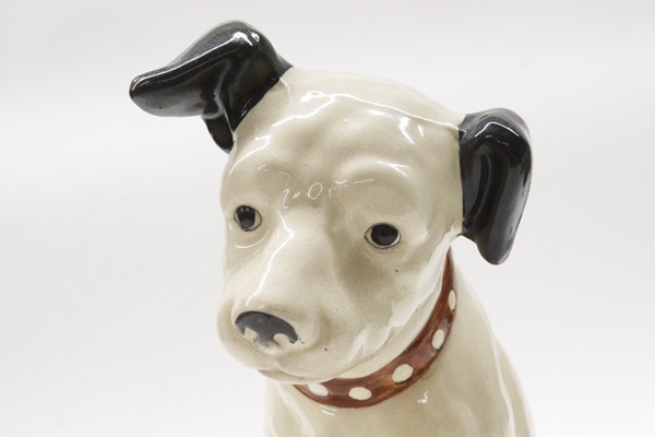  Victor ビクター ニッパー 犬 陶器 置物 高さ約32㎝ 昭和レトロ 当時物 オブジェ ニッパー犬 特大の画像9