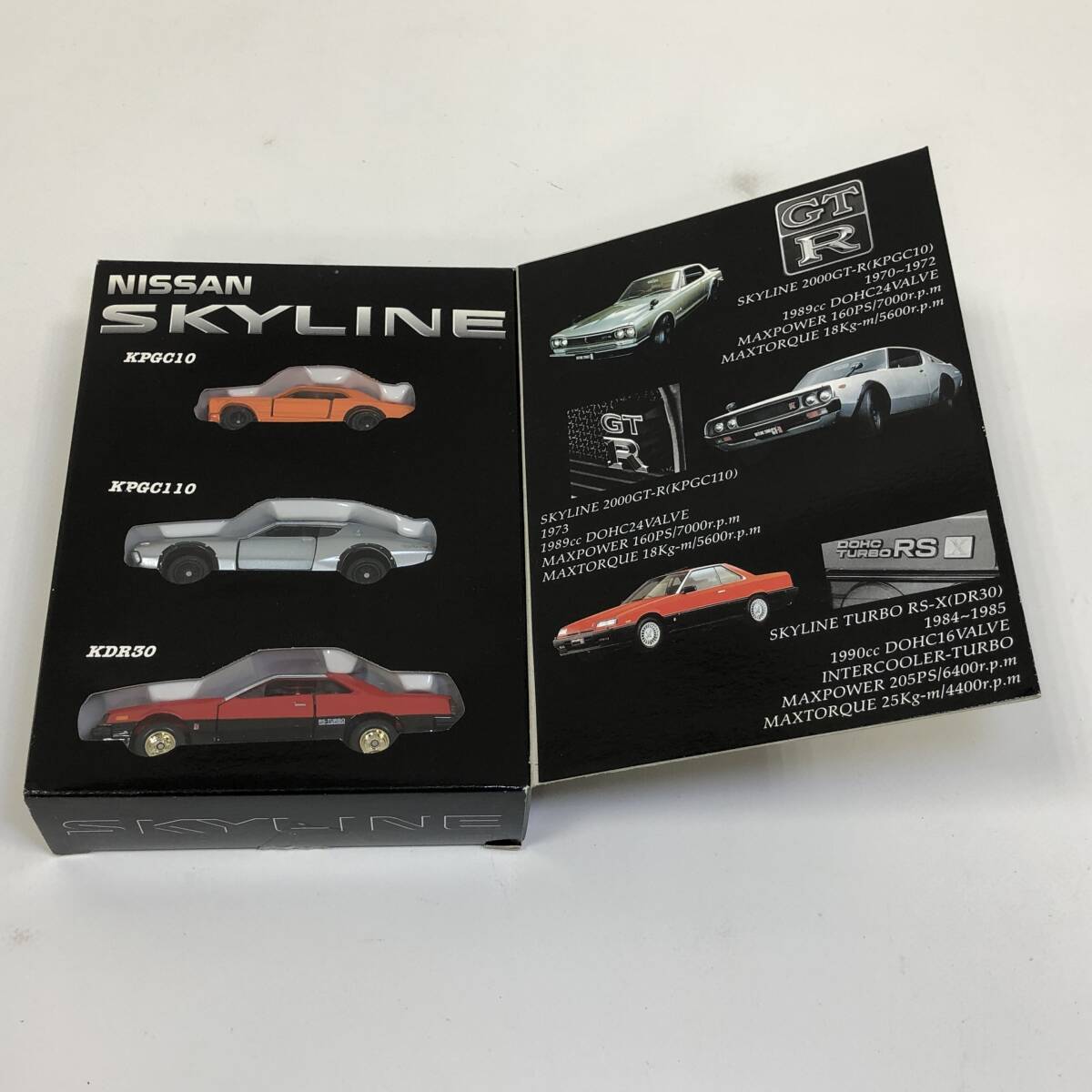 【１円~】トミカ NISSAN SKYLINE スカイラインメモリアルセット GTR KPGC10 KPGC110 KDR30【中古品】_画像2