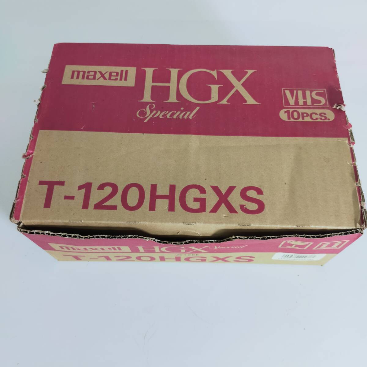 未開封　maxell マクセル　VHS　ビデオテープ　HGX120スペシャル　10巻パック　T-120HGXS　※2400010353444_画像2