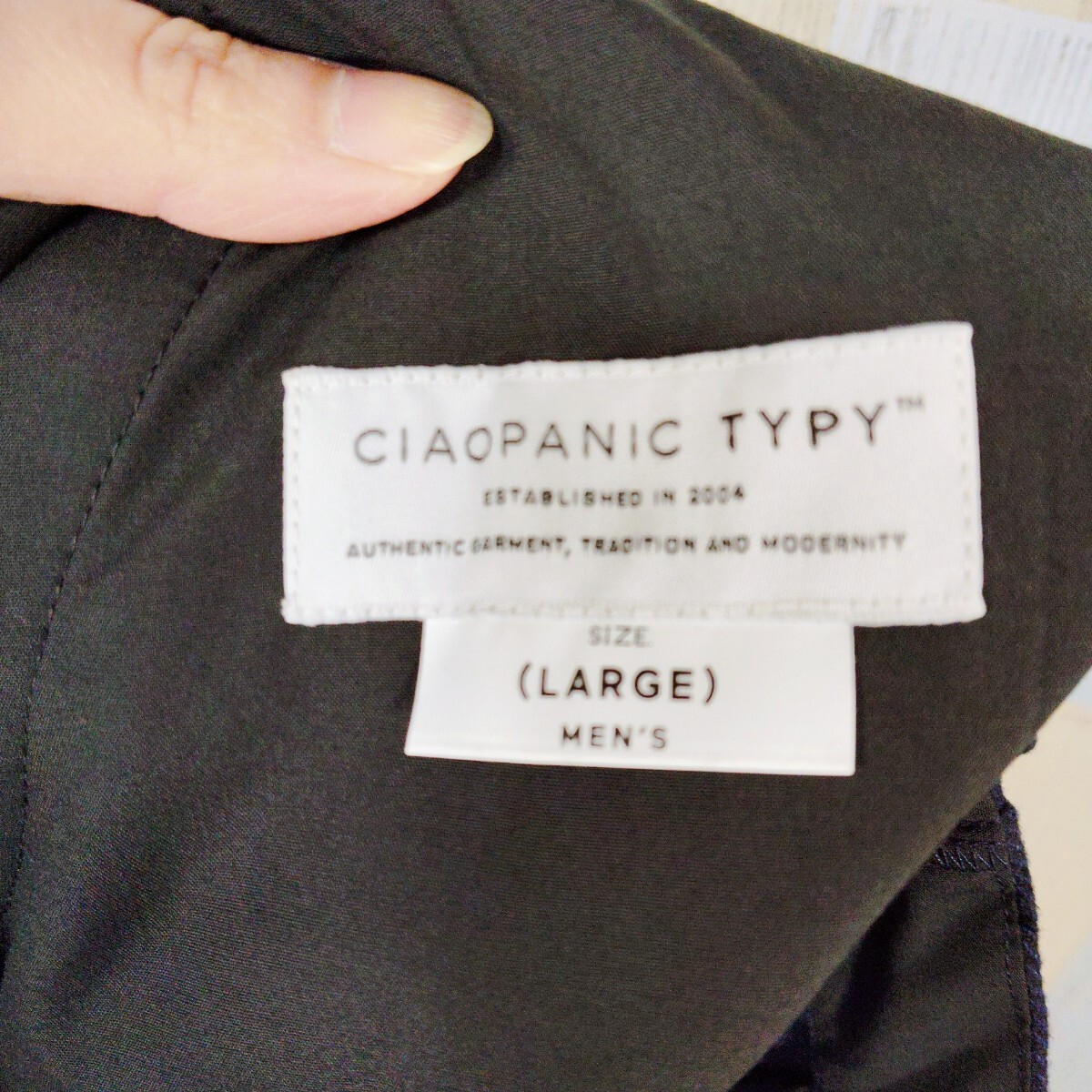 CIAOPANIC　TYPY スラックス センタープレス　Ｌ　NAVY　タグ付き