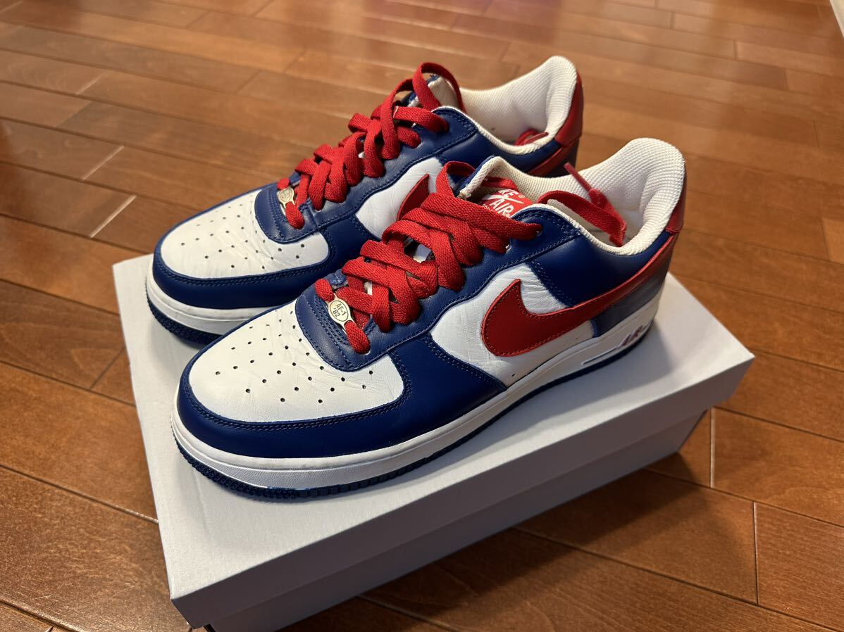 NIKE ナイキ deadstock nike ［INDEPENDENCE DAY］air force 1 306353 164 WHITE/VARSITY RED-SPORT ROYAL 27cmの画像1