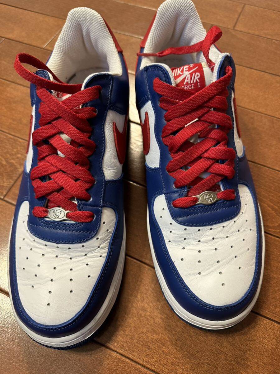 NIKE ナイキ deadstock nike ［INDEPENDENCE DAY］air force 1 306353 164 WHITE/VARSITY RED-SPORT ROYAL 27cmの画像5