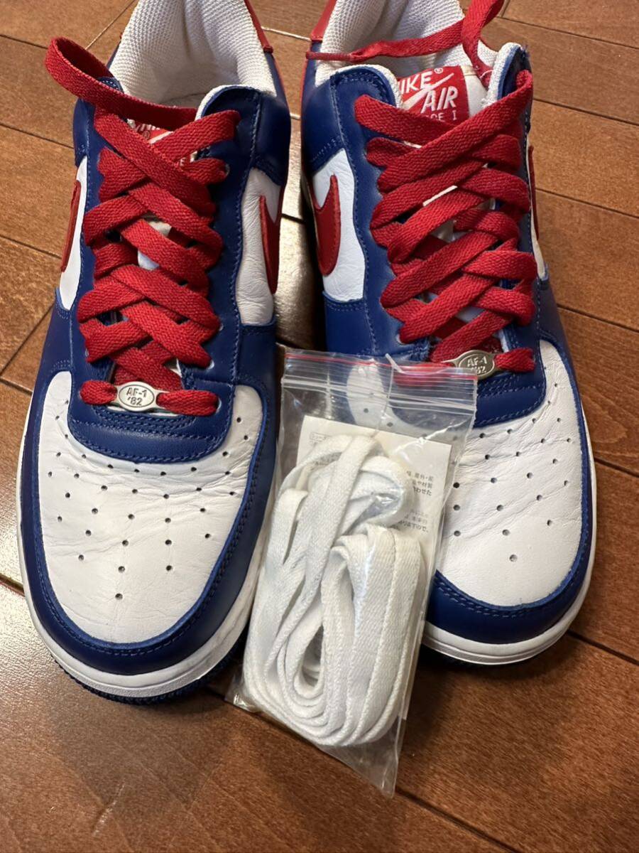 NIKE ナイキ deadstock nike ［INDEPENDENCE DAY］air force 1 306353 164 WHITE/VARSITY RED-SPORT ROYAL 27cmの画像6