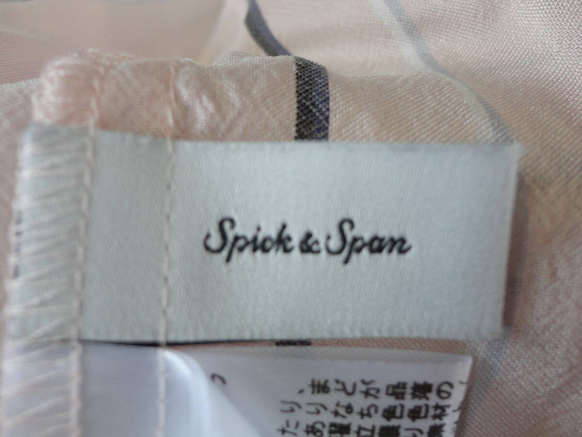 0756【本州のみ送料無料】Spick&Span スピックアンドスパン レディースシャツ ブラウス ピンク系・柄の画像4