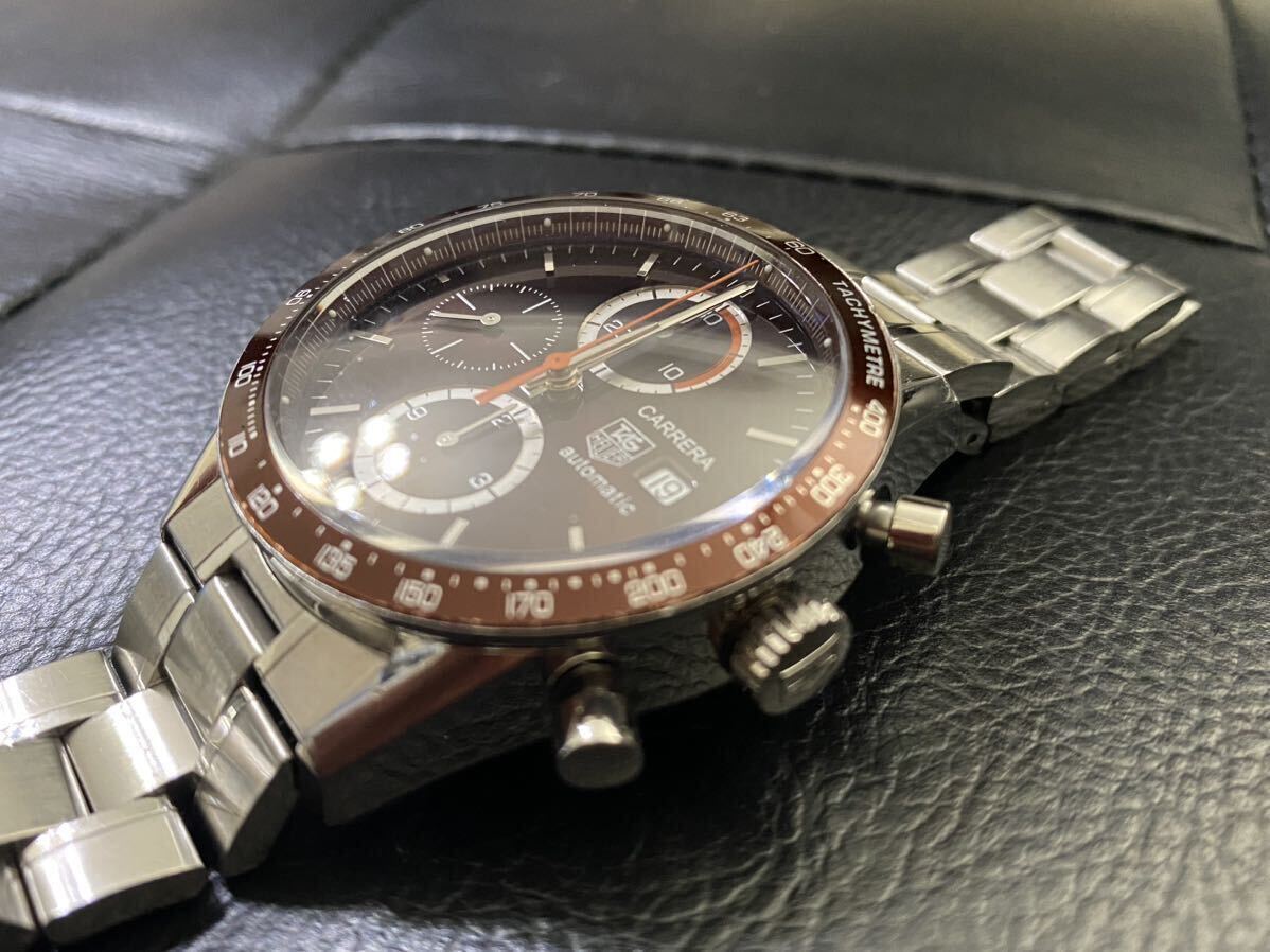 TAG Heuer タグホイヤーカレラ CV2013 VC6733 クロノグラフ 自動巻き メンズ OH済みの画像2