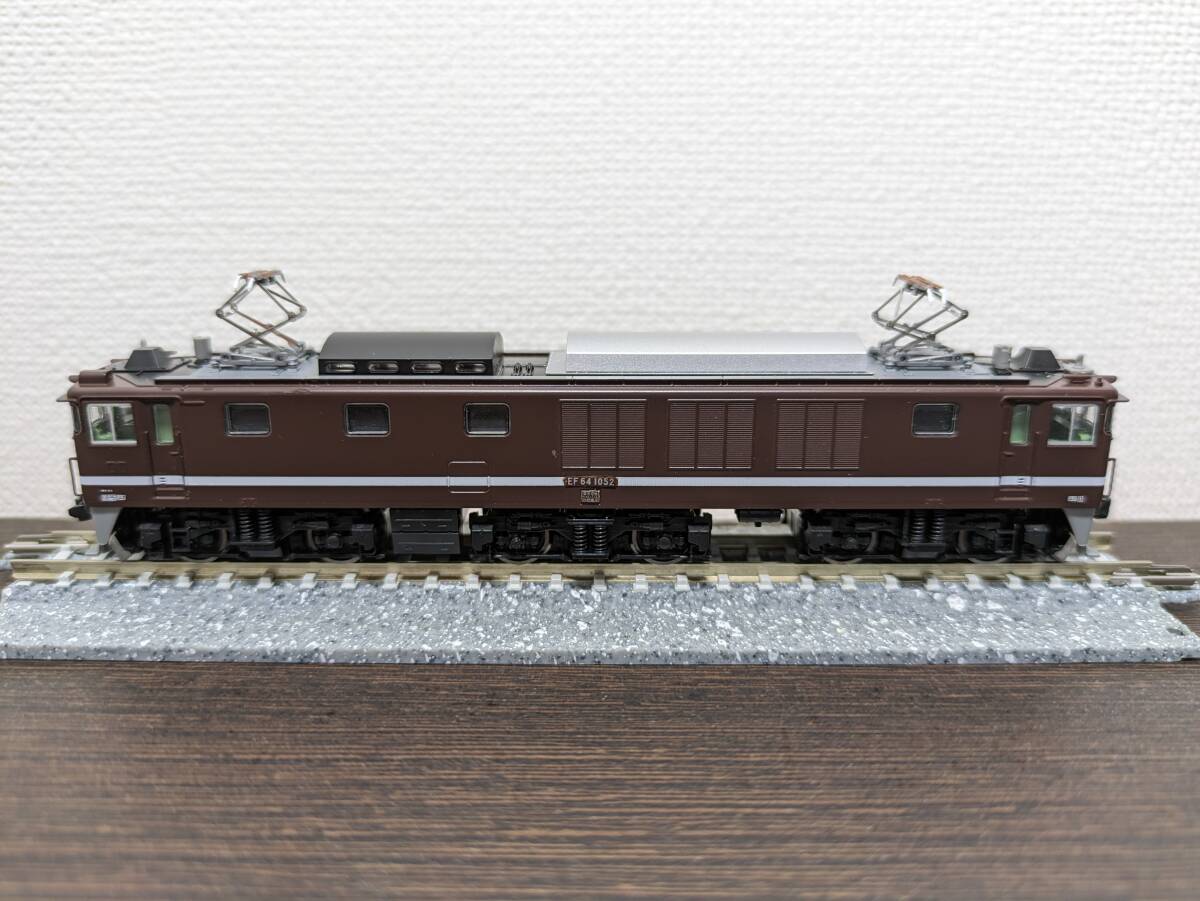 TOMIX 7133 JR EF64-1000 shape electric locomotive (1052 serial number * tea color ) number plate installation settled 