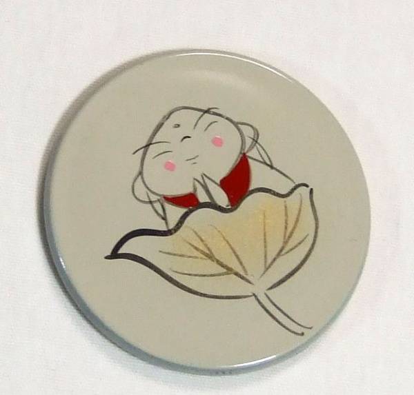 * pretty . ground warehouse sama. lacqering * Aizu lacquer ware compact mirror white luck hand . lacqering * free shipping 