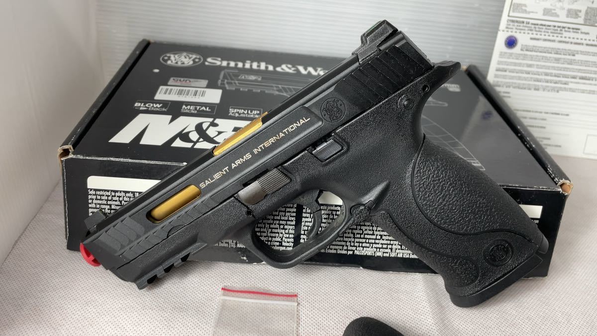 S&W M&P9 SAIカスタム　E&G WE フルサイズ　ガスブローバック　サイバーガン　cybergun_画像1