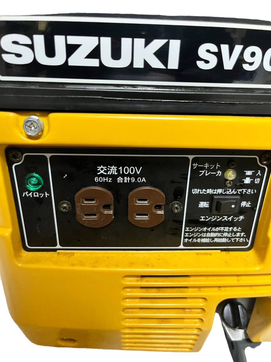 24A03-08N:SUZUKI スズキ ポータブル発電機 SV900H 50Hz アウトドア ※動作未確認_画像3