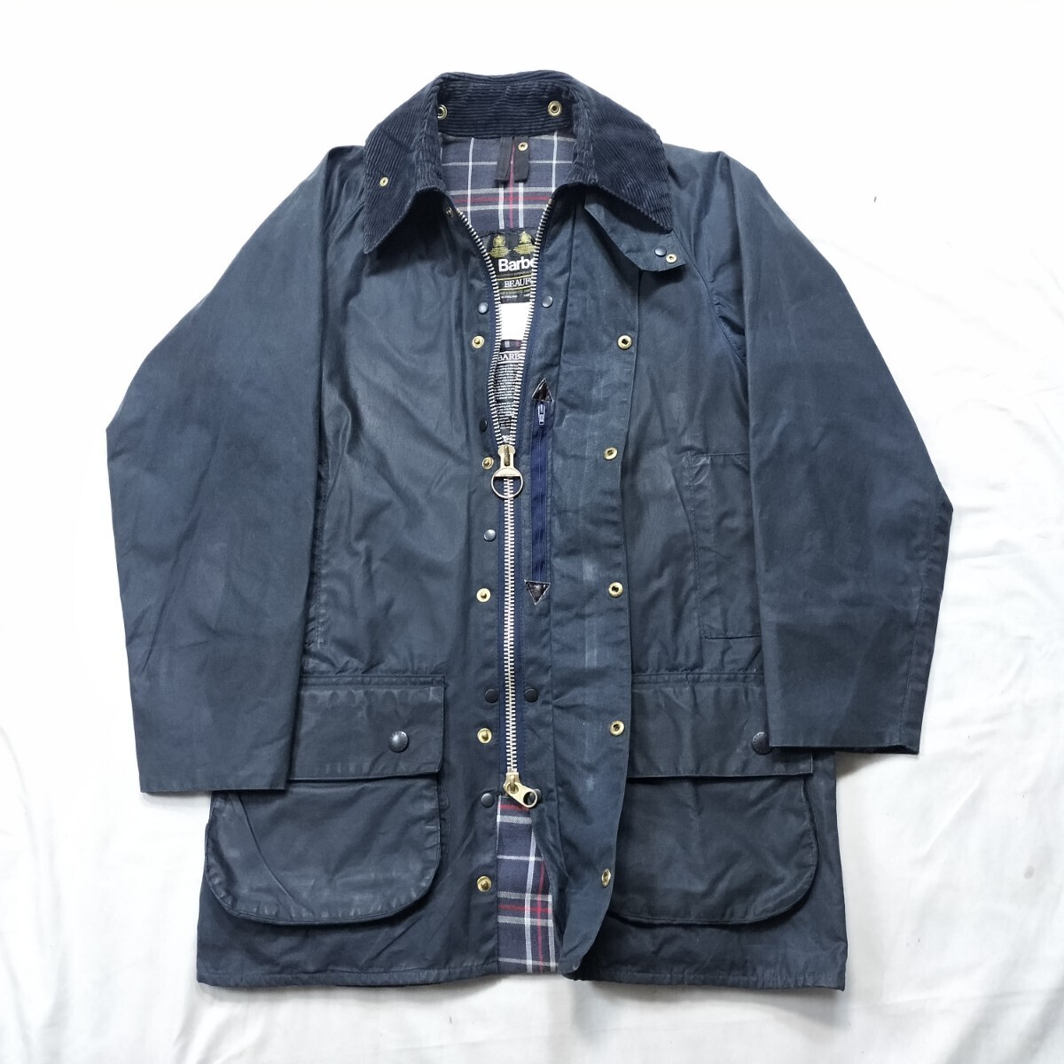 90s Barbour beaufort 36 バブアー　ビューフォート　c36　ネイビー　3クラウン_画像1