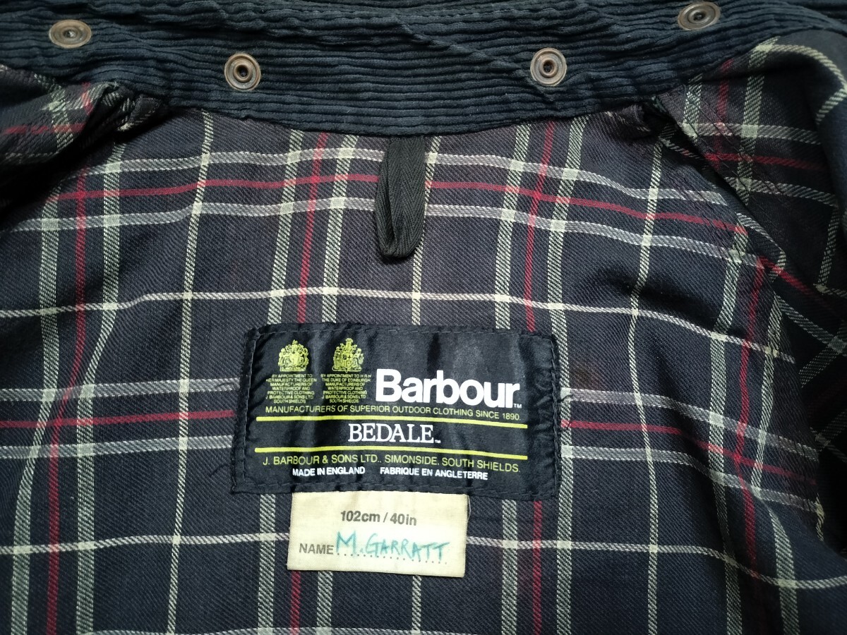 80s Barbour bedale c40 ターコイズ ネイビー バブアー ビデイル 80s Barbour bedale c40 ターコイズ ネイビー バブアー ビデイル