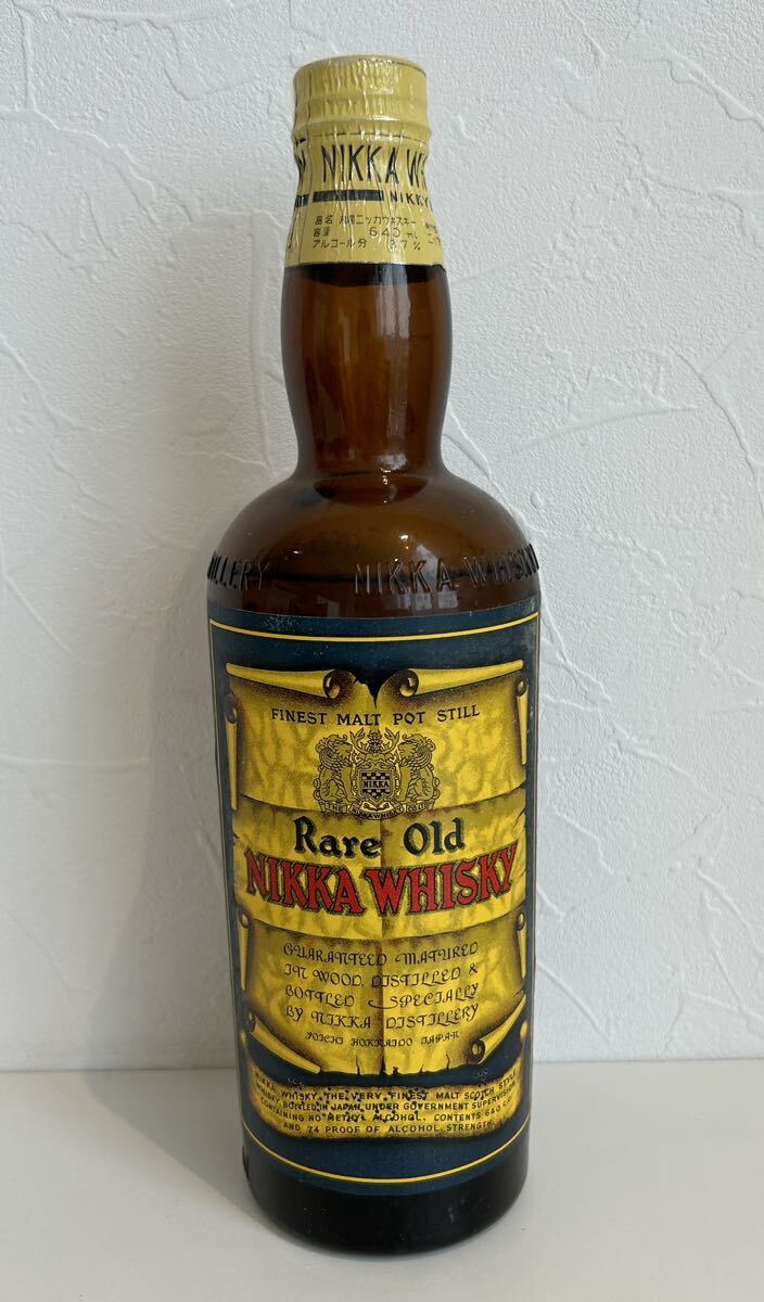 ■ 【希少 未開栓】 NIKKA ニッカ 丸瓶ニッキー 640ml RareOld オールドボトル 1950～60年代 古酒 ウイスキー _画像1