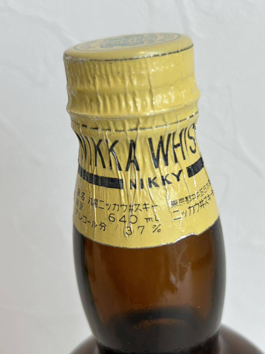 ■ 【希少 未開栓】 NIKKA ニッカ 丸瓶ニッキー 640ml RareOld オールドボトル 1950～60年代 古酒 ウイスキー _画像6
