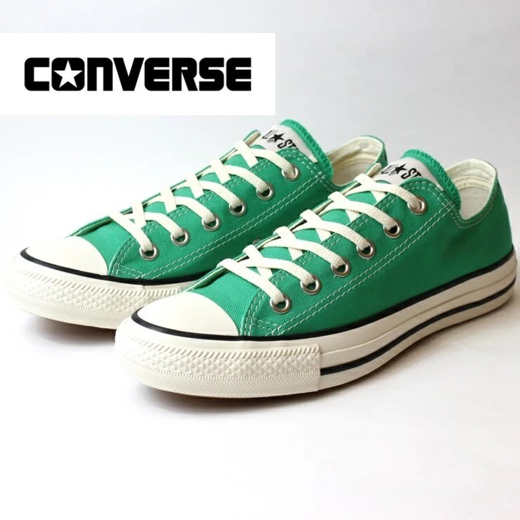 新品 未使用 コンバース 24.0cm オールスター バーントカラーズ OX ジェイドグリーン CONVERSE ALL STAR BURNTCOLORS OX