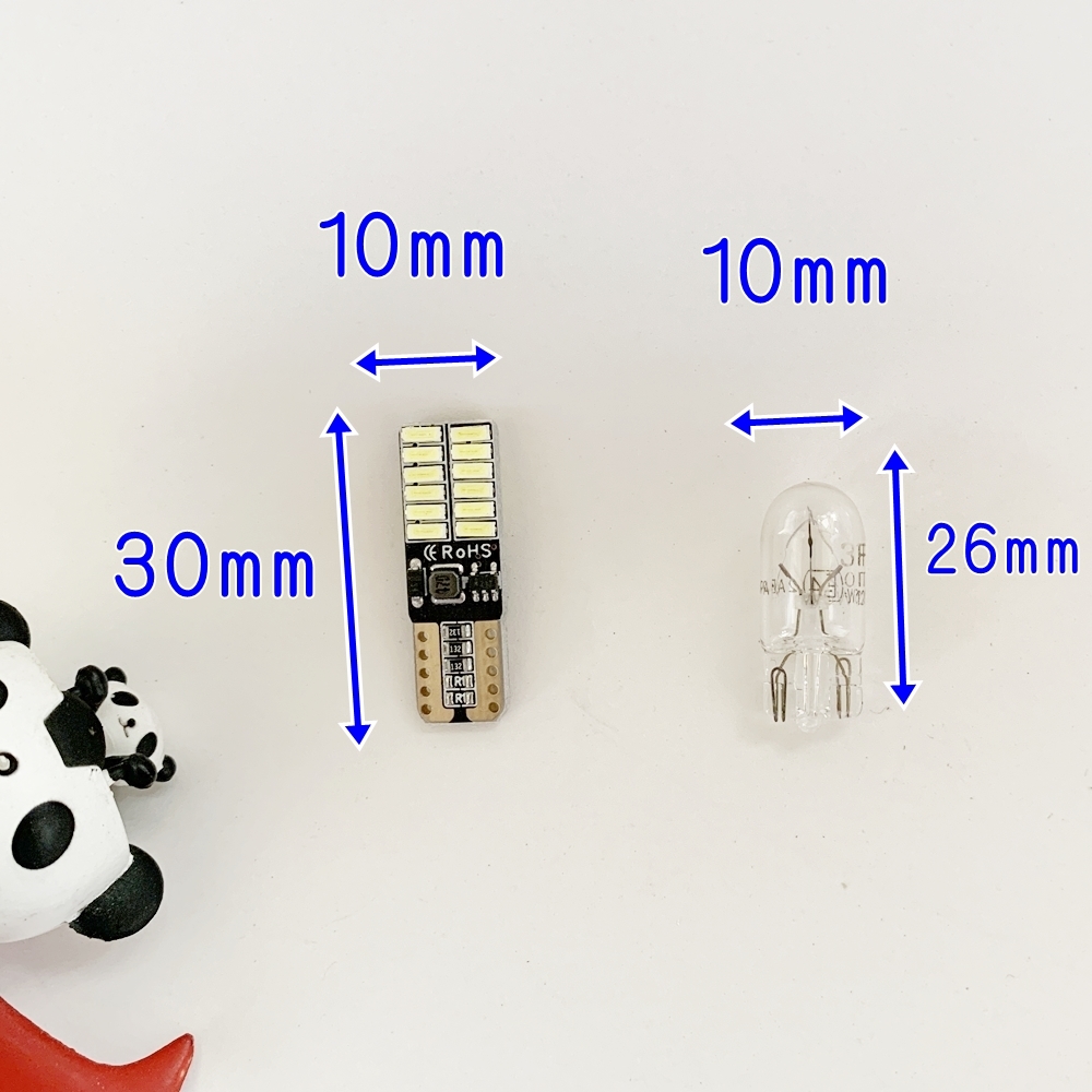 送料無料★極薄★超ブルー LED T10★10個セット★スモールランプ ポジションランプ 業務 大量 業販 DC12V★アイスブルー★車/バイク_画像5