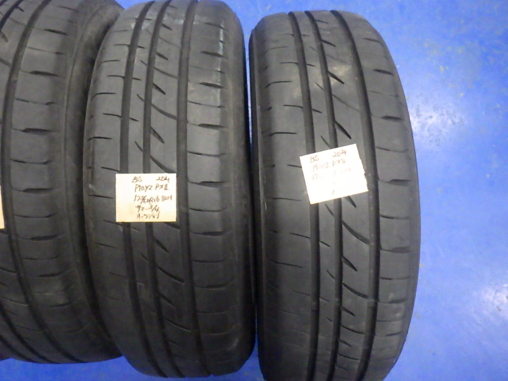 BS BRIDGESTONE Playz PX-II 175/60R16 16インチ 夏タイヤ 4本 20年製 ラクティス イグニス トレジア クロスビー等_画像3