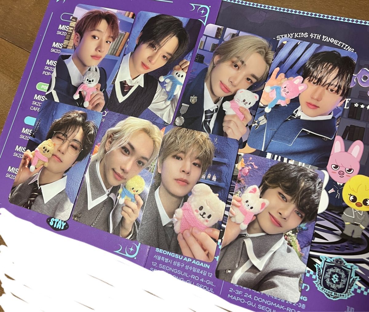 straykids 韓国 5TH ペンミ オフライン特典トレカ 8種コンプ✖︎2B straykids 韓国 5TH ペンミ オフライン特典トレカ 8種コンプ✖︎2B