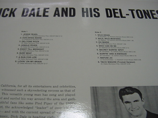 LP「RARITIES DICK DALE」ディック・デイル/サーフィン/サーフ・ギターの王様/ディック・ディルとデルトーンズ/サーフ・インスト_画像3