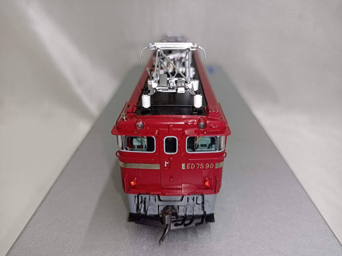 QAZ12906* beautiful goods Tenshodo No.12019 ED75 alternating current electric locomotive box instructions equipped HO gauge railroad model 90 serial number 