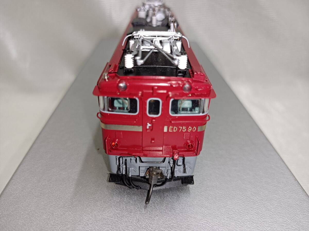 QAZ12906* beautiful goods Tenshodo No.12019 ED75 alternating current electric locomotive box instructions equipped HO gauge railroad model 90 serial number 