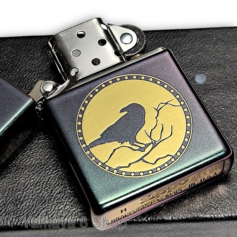 ZIPPO マジョーラ カラス グリーン＆パープル 変わる ジッポー ライター 