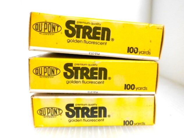 ☆☆　DU PONT STREN golden fluorescent 12lb 100yards mini pak ストレーン　デュポン　ダイワ　未使用品 _画像7