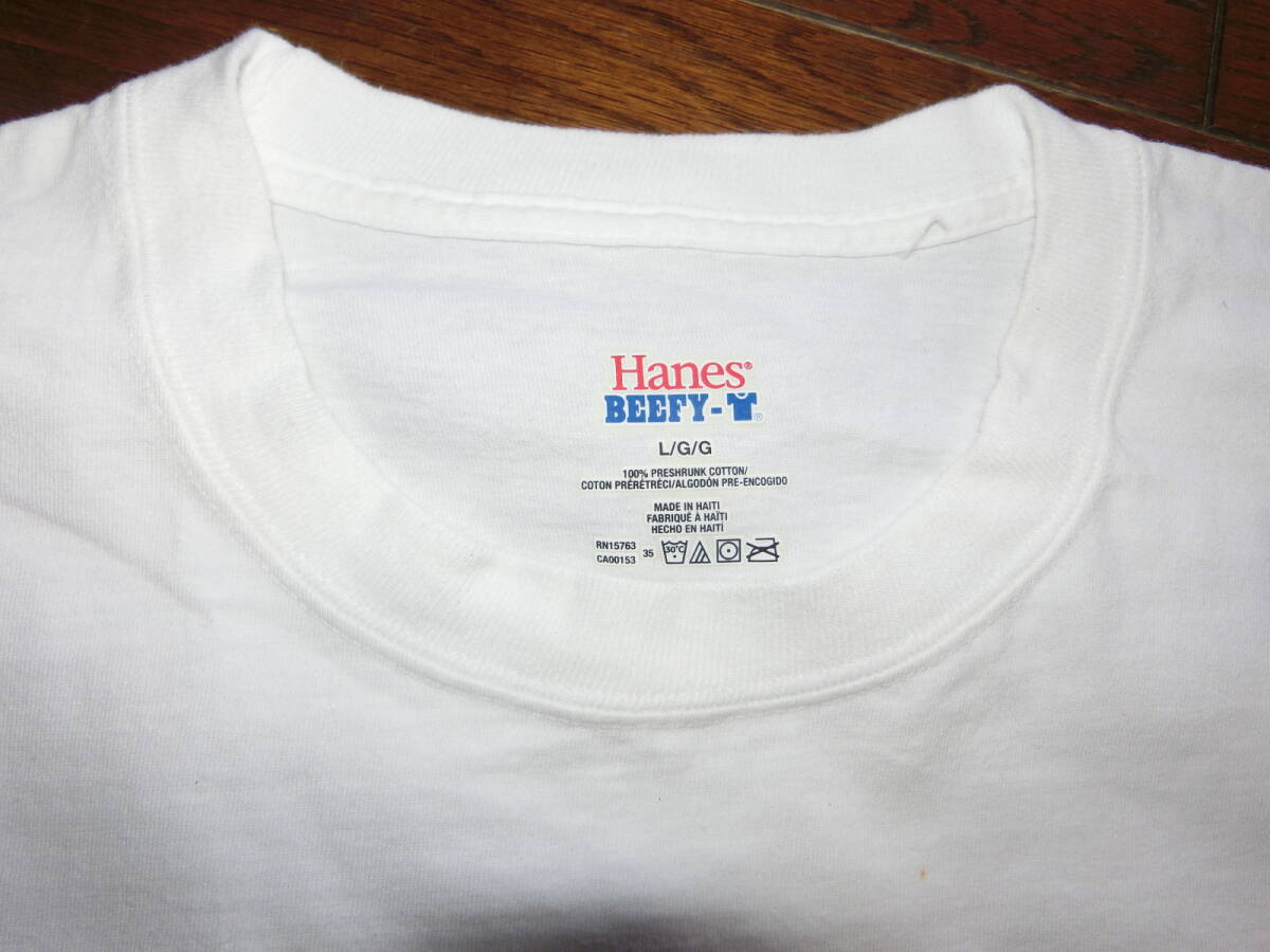 Hanes Hawaii ハワイ コオリナ コーリナゴルフコース ディズニーホテル アウラニ のそば。LOTTE 限定Tシャツ 大きい 白 Tシャツ LL XL_画像5