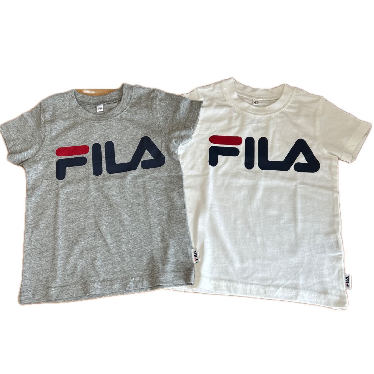 西松屋 ベビー キッズ FILA フィラ Tシャツ 半袖  お揃い 色違い 双子 100