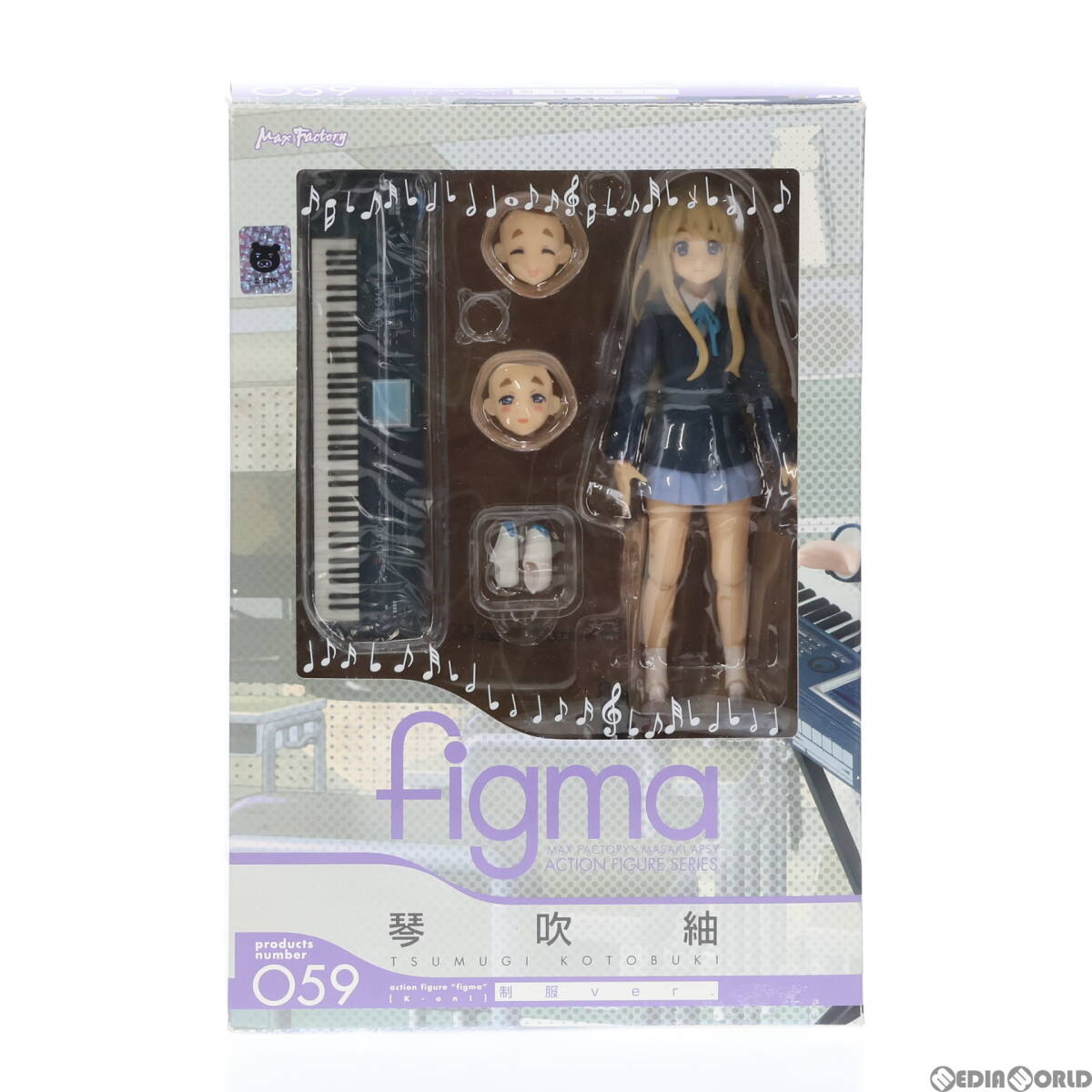 【中古】[FIG]figma(フィグマ) 059 琴吹紬(ことぶきつむぎ) 制服ver. けいおん! 完成品 可動フィギュア マックスファクトリー(61147249)_画像1