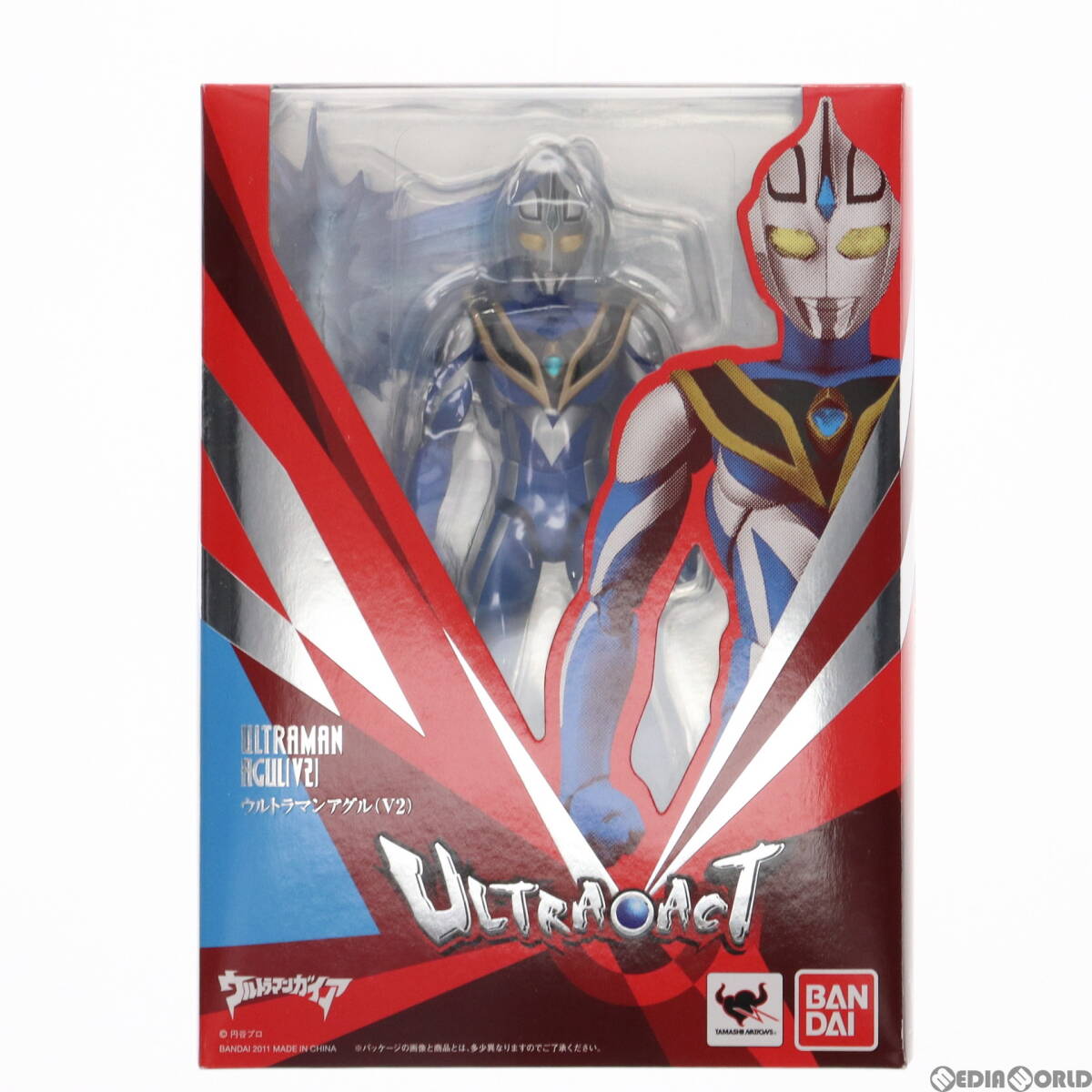 【中古】[FIG]ULTRA-ACT(ウルトラアクト) ウルトラマンアグル(V2) ウルトラマンガイア 完成品 可動フィギュア バンダイ(61147796)_画像1