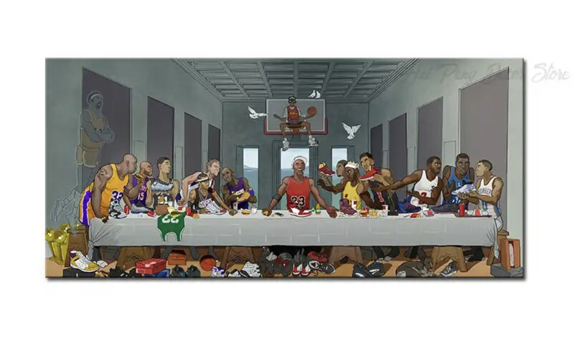 NBA 最後の晩餐 ポスター 160×80cm 特大 グッズ インテリア 雑貨の画像7