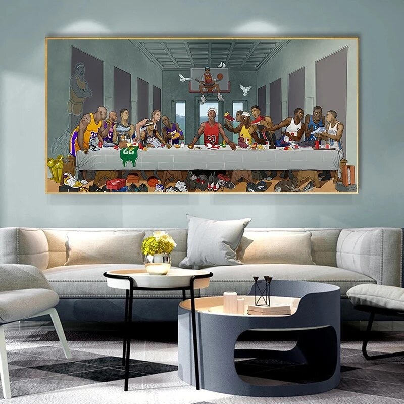 NBA 最後の晩餐 ポスター 160×80cm 特大 グッズ インテリア 雑貨の画像4